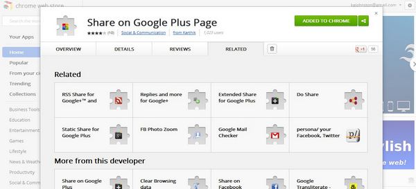 Google+ShareAdd Add Google Page Share