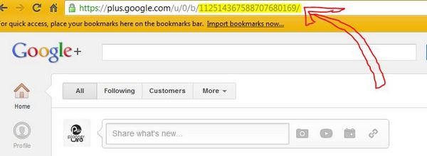 Step 3 Find Your Google + ID Number