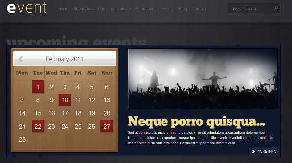 Event Theme for Conference and Event Websites