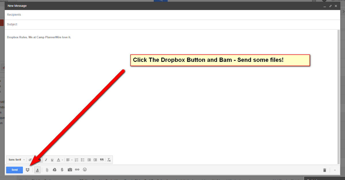 Dropbox and Gmail for Meeting Planners