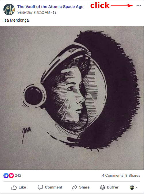 Image showing how to curate content on Facebook